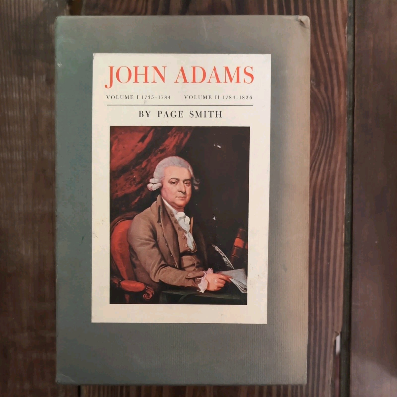 John Adams By Page Smith – 2 Books Vol. 1-2 with Slipcase Dust Jackets 1st Ed.