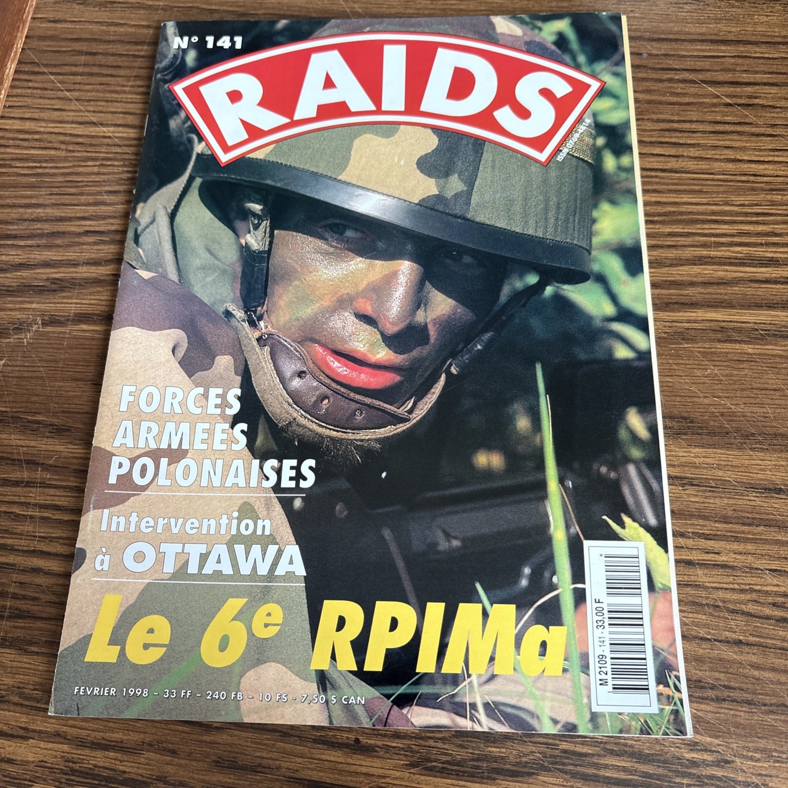 1998 Raids 141 French Military Magazine: 6th Marine Infantry Parachute Regiment