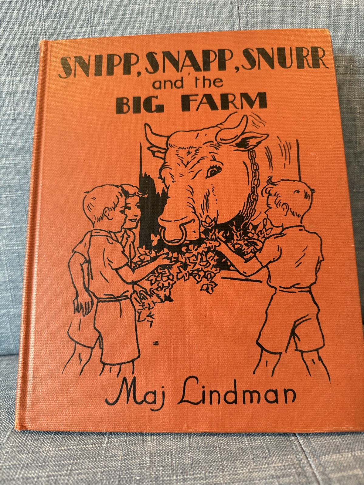 Snipp Snapp Snurr and the Big Farm by Maj Lindman Albert Whitman 1946. Third ‘54
