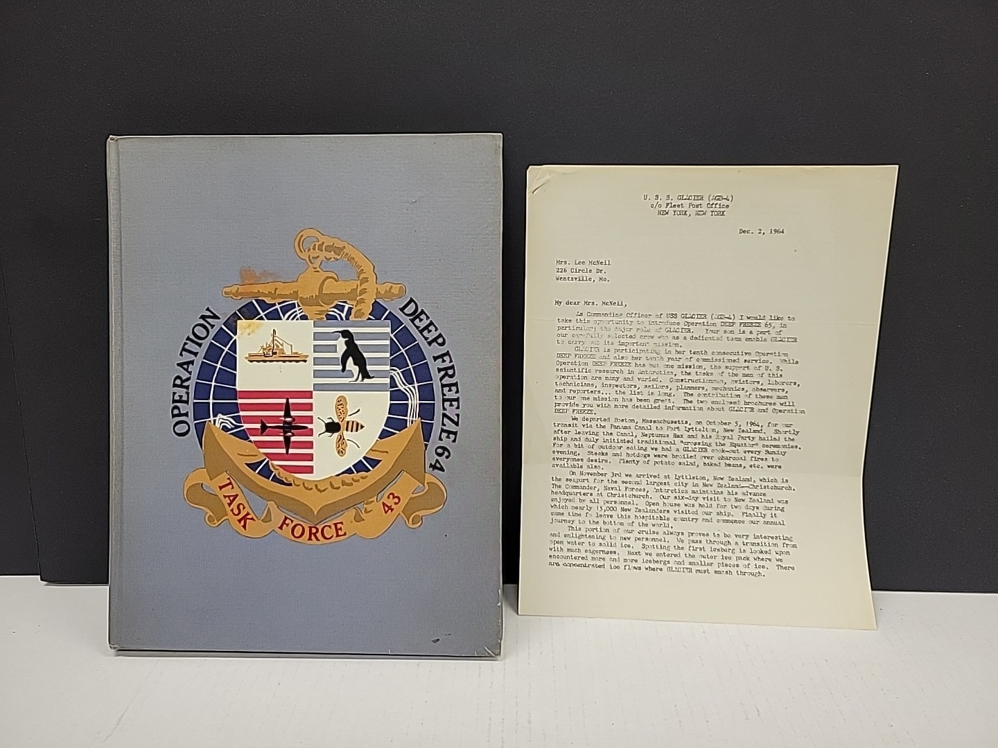 Task Force 43 Operation Deep Freeze 1964 Antarctica Deployment Cruise Book