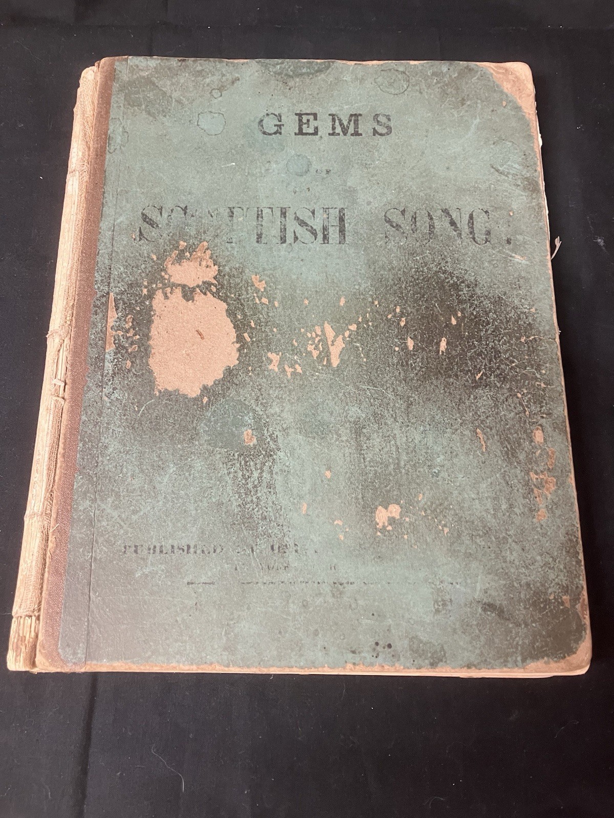1866 Gems Of Scottish Song Collection Of Ballads Oliver Ditson & Company 1st Ed