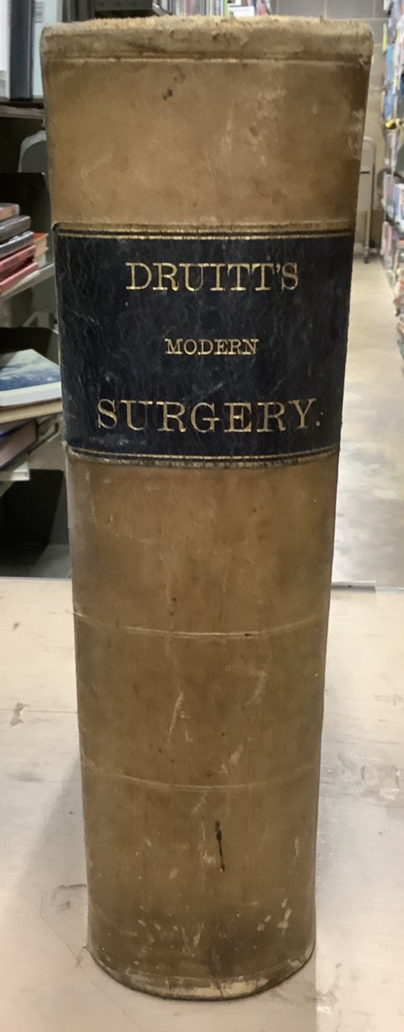 Druitt’s Modern Surgery Full Leather w/ Engravings 1887 Stanley Boyd HC Lea