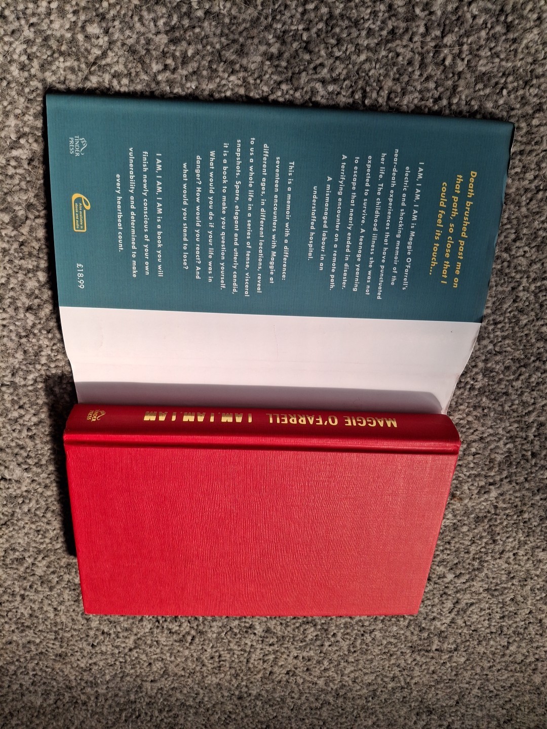 Signed First Edition – Maggie O’Farrell – I Am, I Am, I Am – Tinder Press