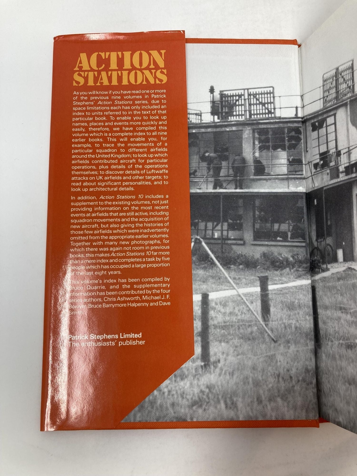 Action Stations 10 Supplement and Index by Bruce Quarrie First 1st Ed VG HC 1987