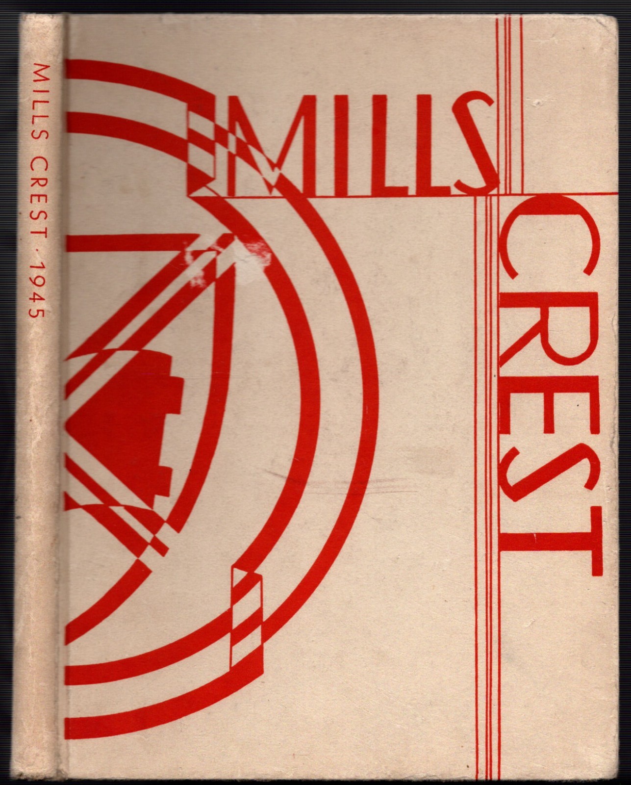 1945 MILLS COLLEGE Yearbook CREST Oakland California