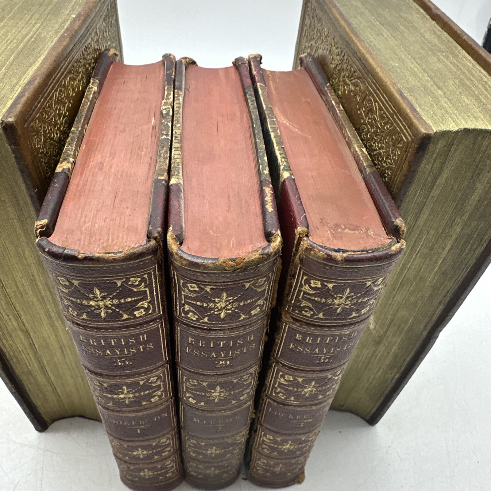 The British Essayists A Chalmers 3 Vol Set 1856 Antique Literary Works (13-5)