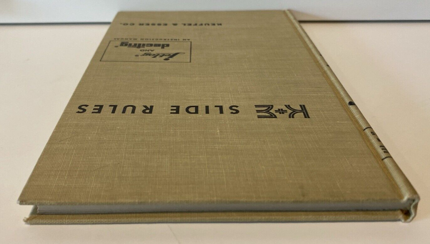 Vtg K&E Slide Rules Self Instruction Manual Keuffel & Esser JetLog Decitrig 1955