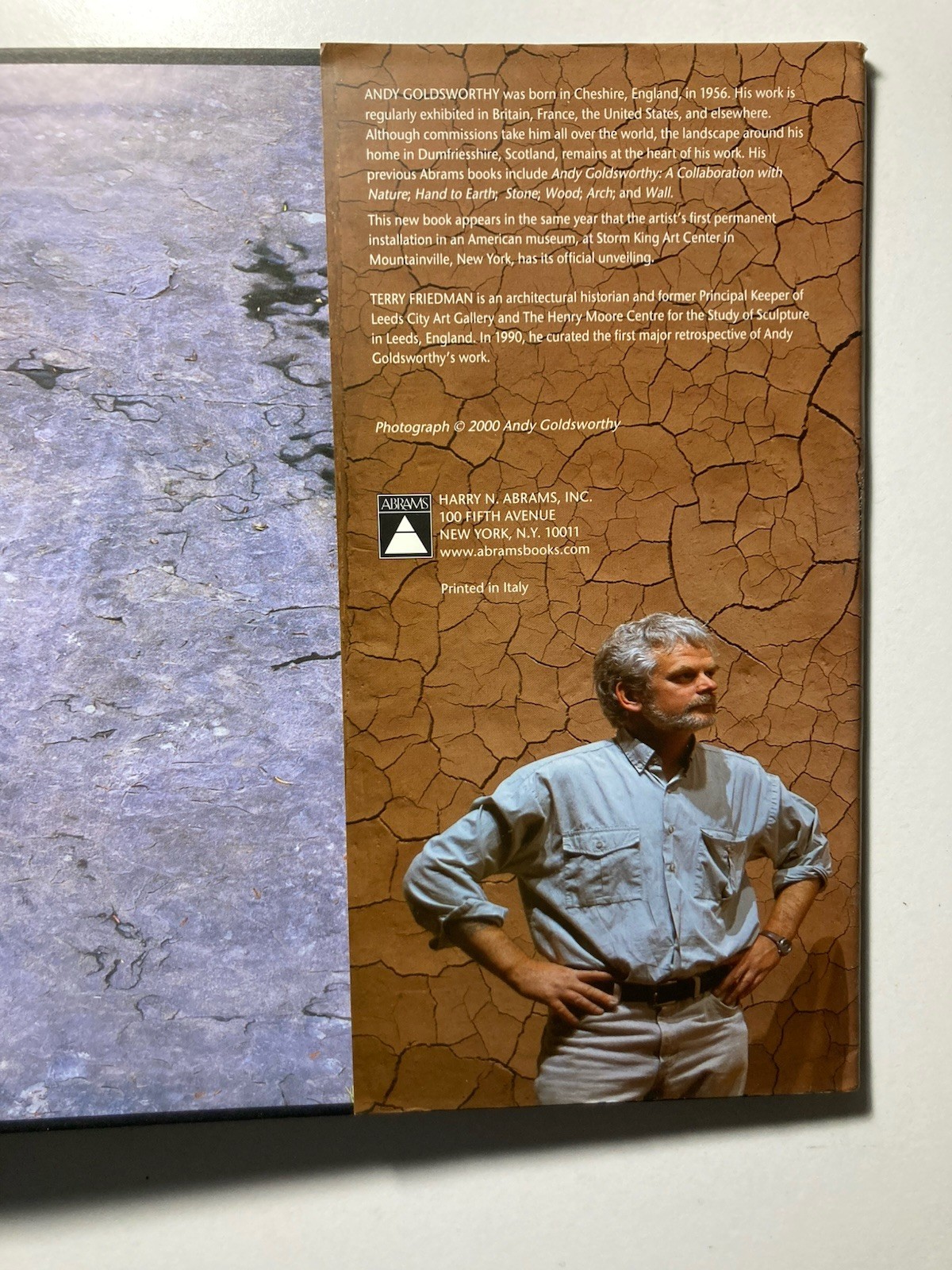 ANDY GOLDSWORTHY “Time” 2000 First Edition 7th Print HARDCOVER Harry N. Abrams