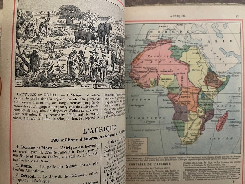 1915 PARIS. Atlas Preparatoire- Claude Auge; MAPS- Europe, Asia, Africa, America