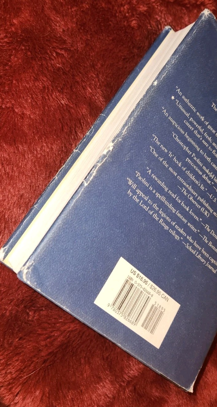 Christopher Paolini Eragon Signed 1st Edition Autographed Hardcover 2002