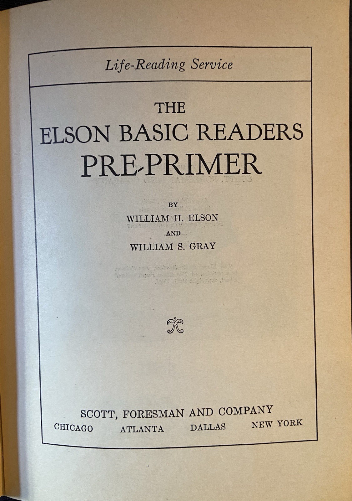 Elson Basic Readers Teacher’s Guidebook Edition Gray Pre Primer Dick & Jane 1st