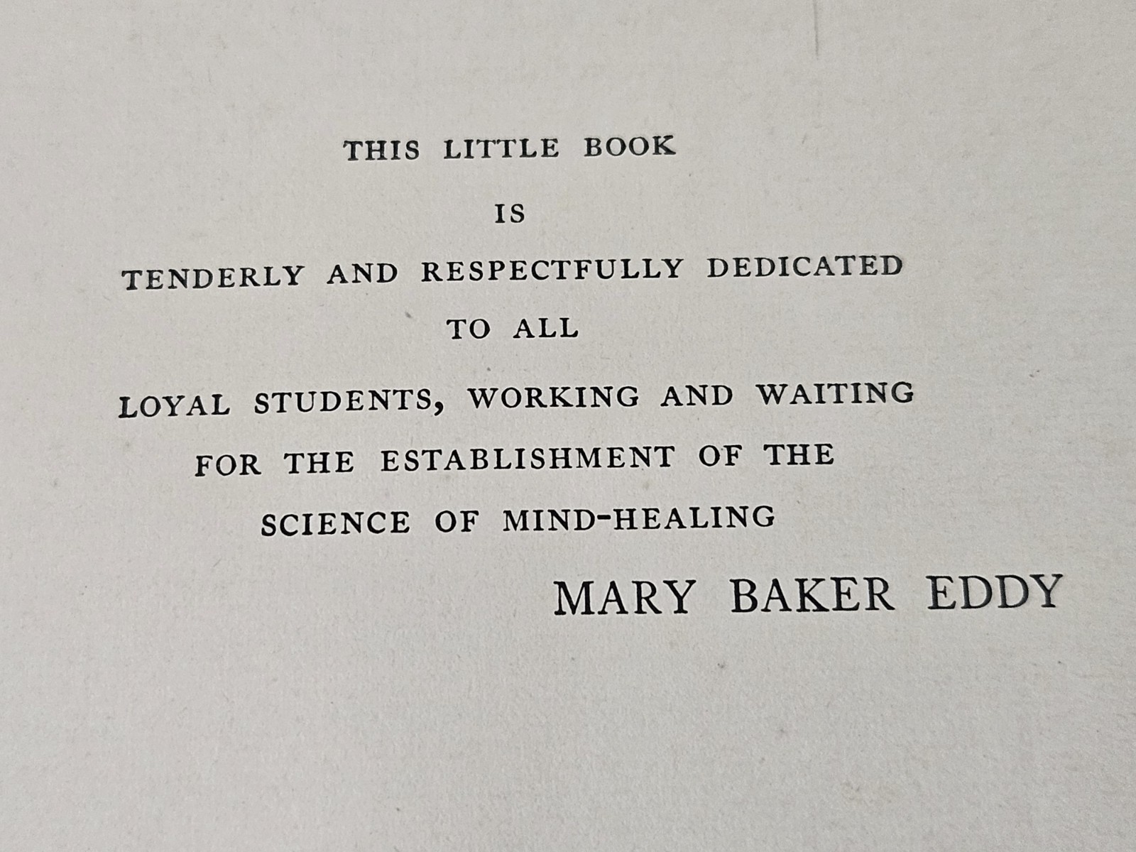 Rudimental Divine Science NO AND YES by Mary Baker Eddy 1919 Leather