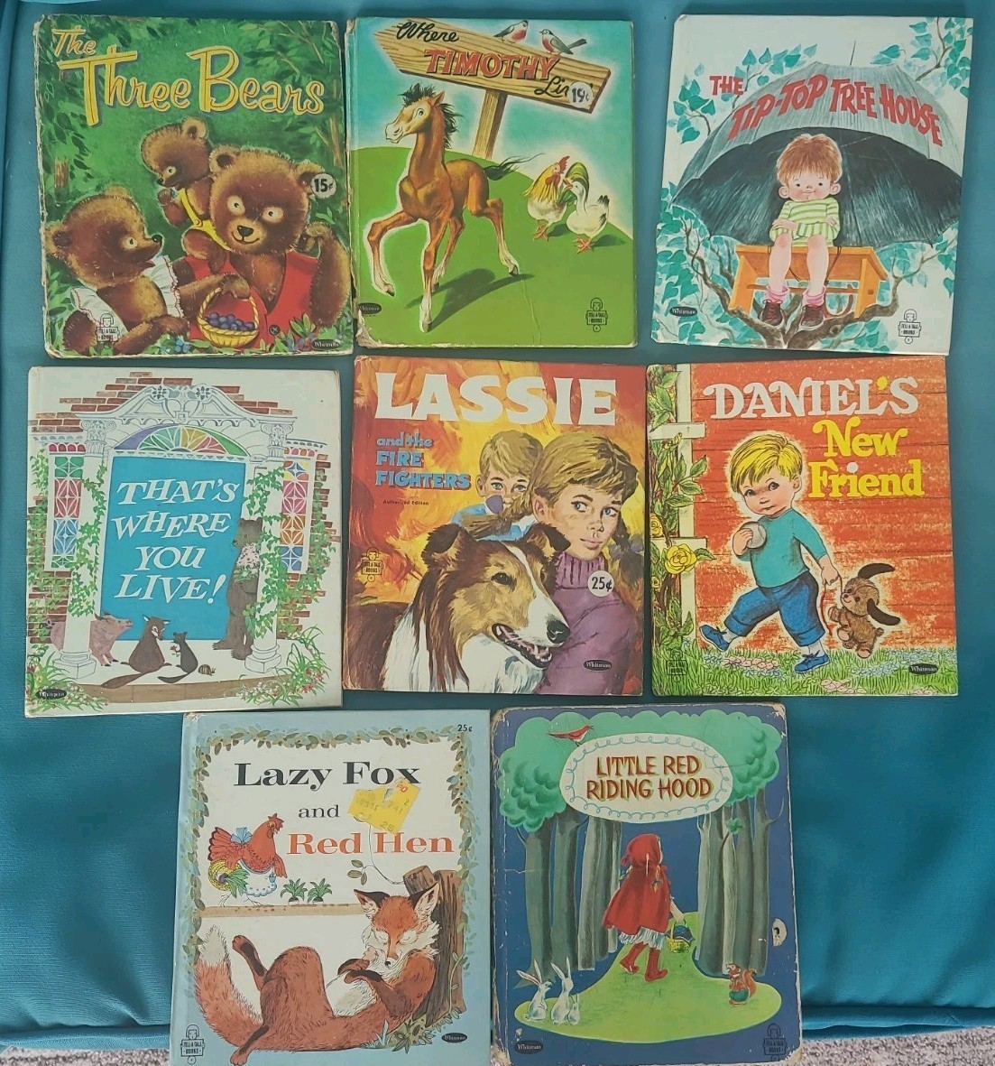 Lot Of 8 Vintage Children’s Hardcover Books Tell-A-Tales Whitman