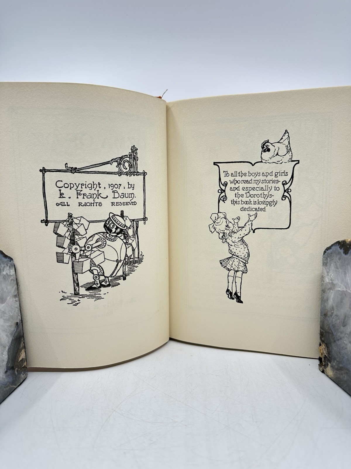 Ozma of Oz L Frank Baum Jno R Neill Vintage HC w/DJ Reilly & Lee 1907 The Wizard