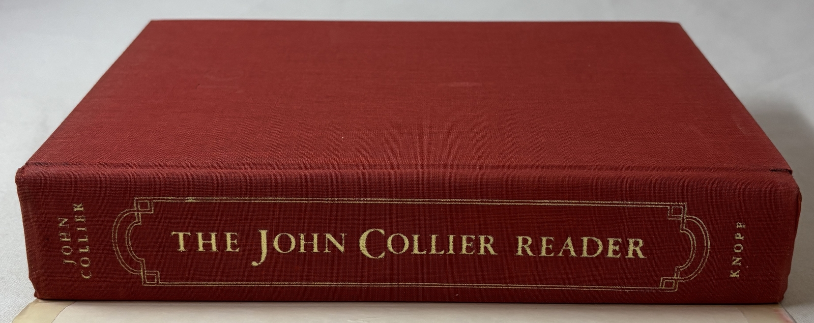 1972 hc dj 2nd print JOHN COLLIER READER ~ jacket clipped+has tears,tape+wear