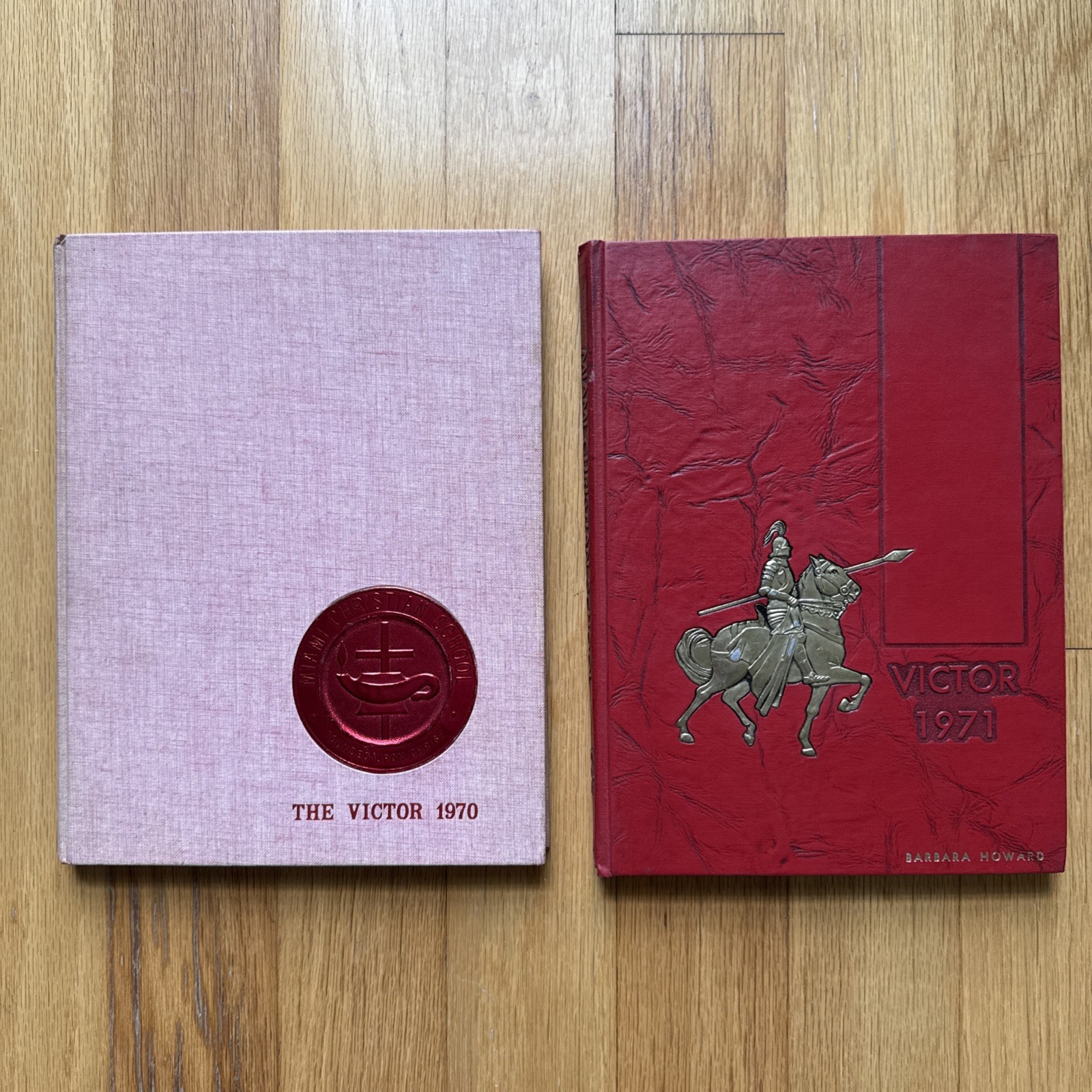 Miami Christian School Yearbooks – 1970 1971 The Victor – Signed – Unique