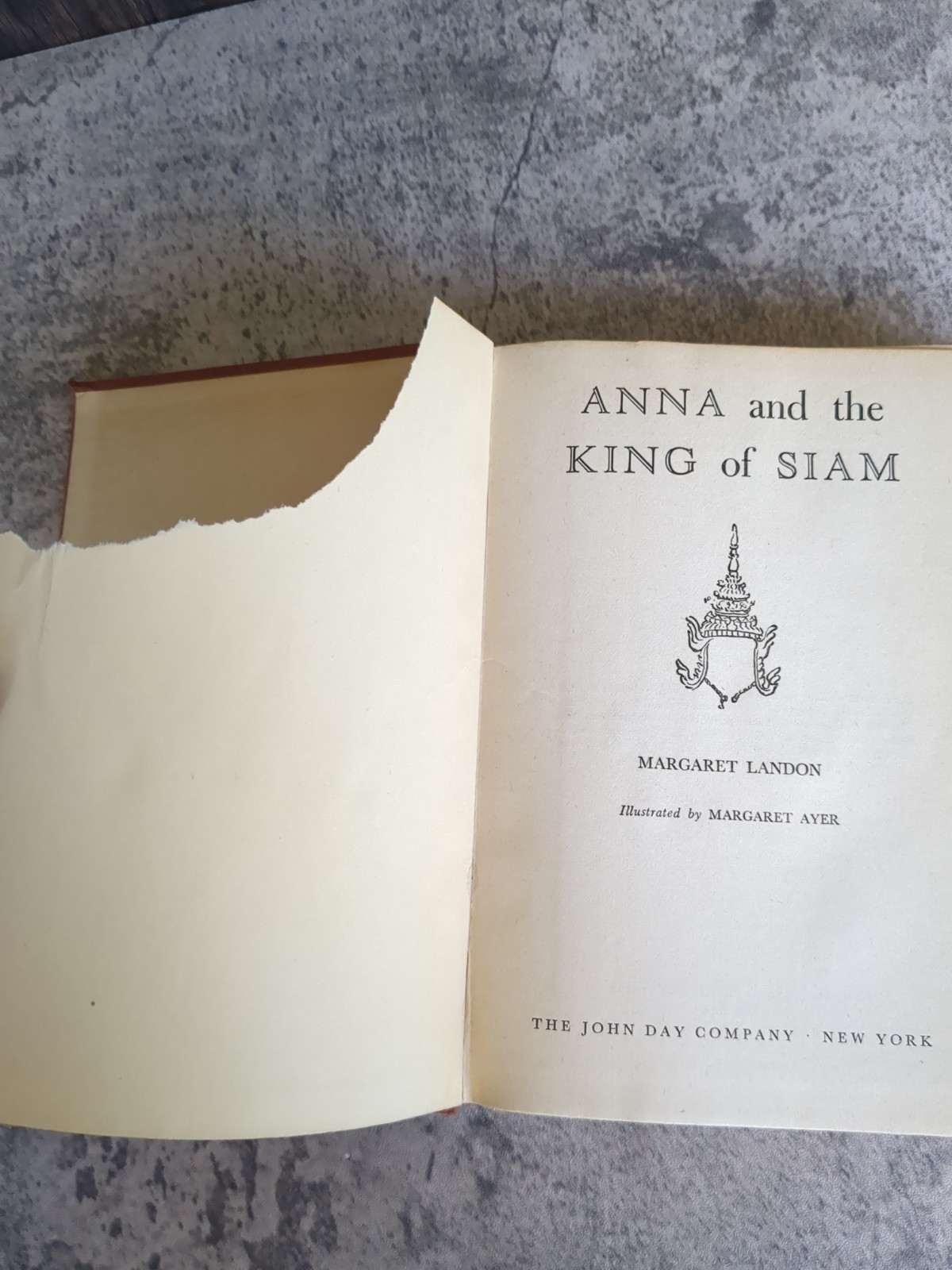 Anna and the King of Siam Margaret Landon 1944 – The John Day Company – Illus.