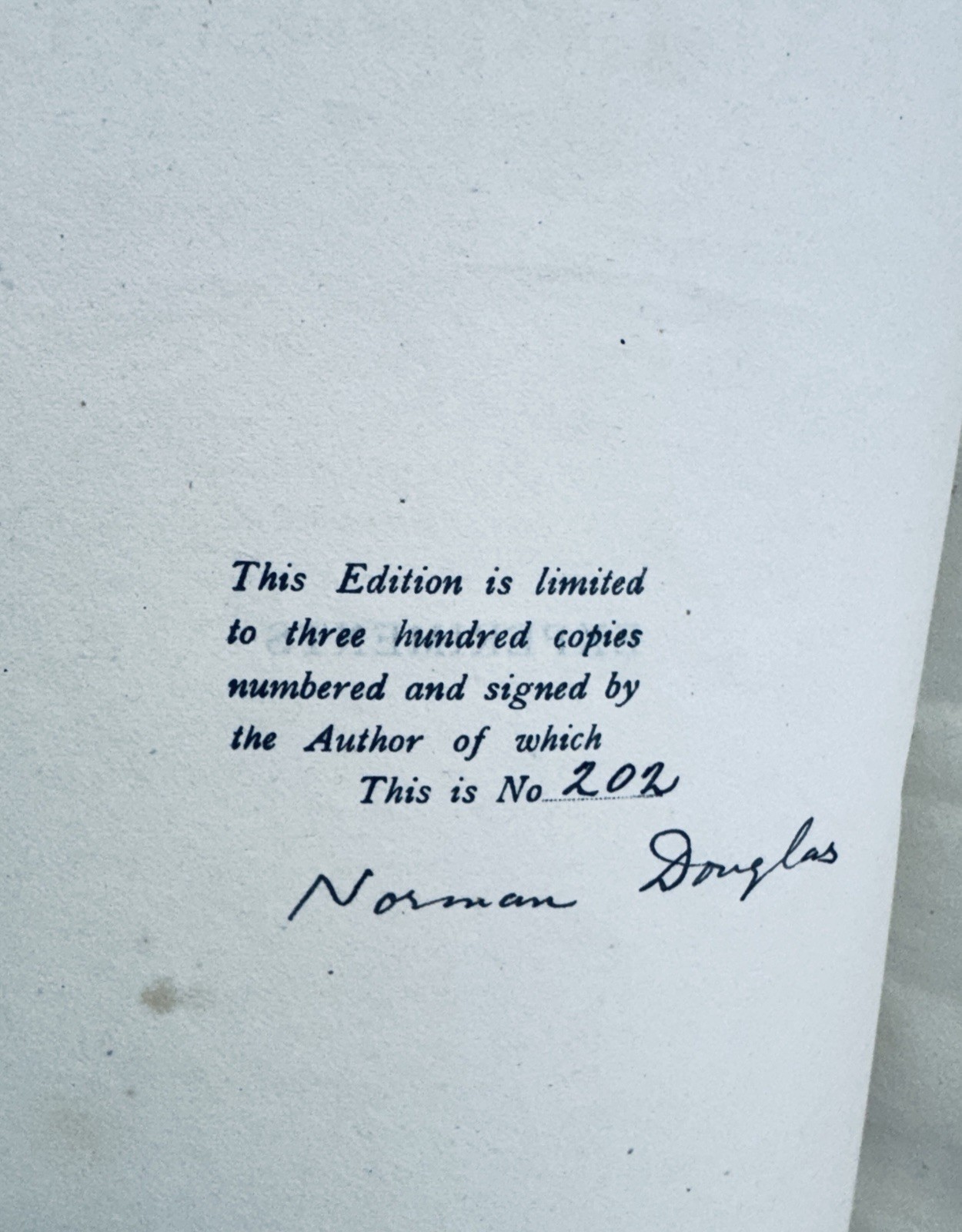 SIGNED LIMITED 1925 Norman Douglas Experiments 202/300 CUSTOM BINDING