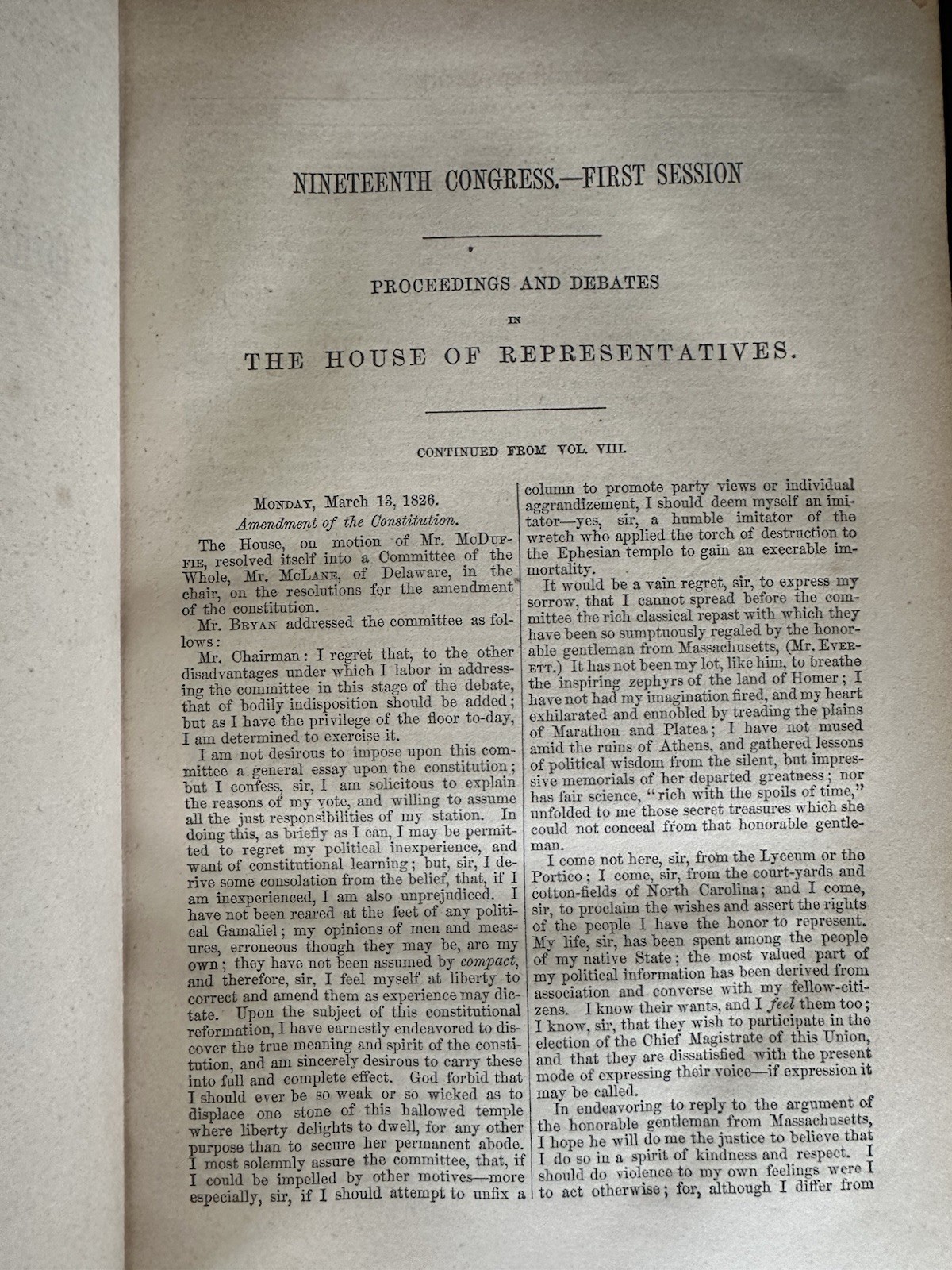 D. Appleton Abridgment of the Debates of Congress Vol IX 1826-1828 1856