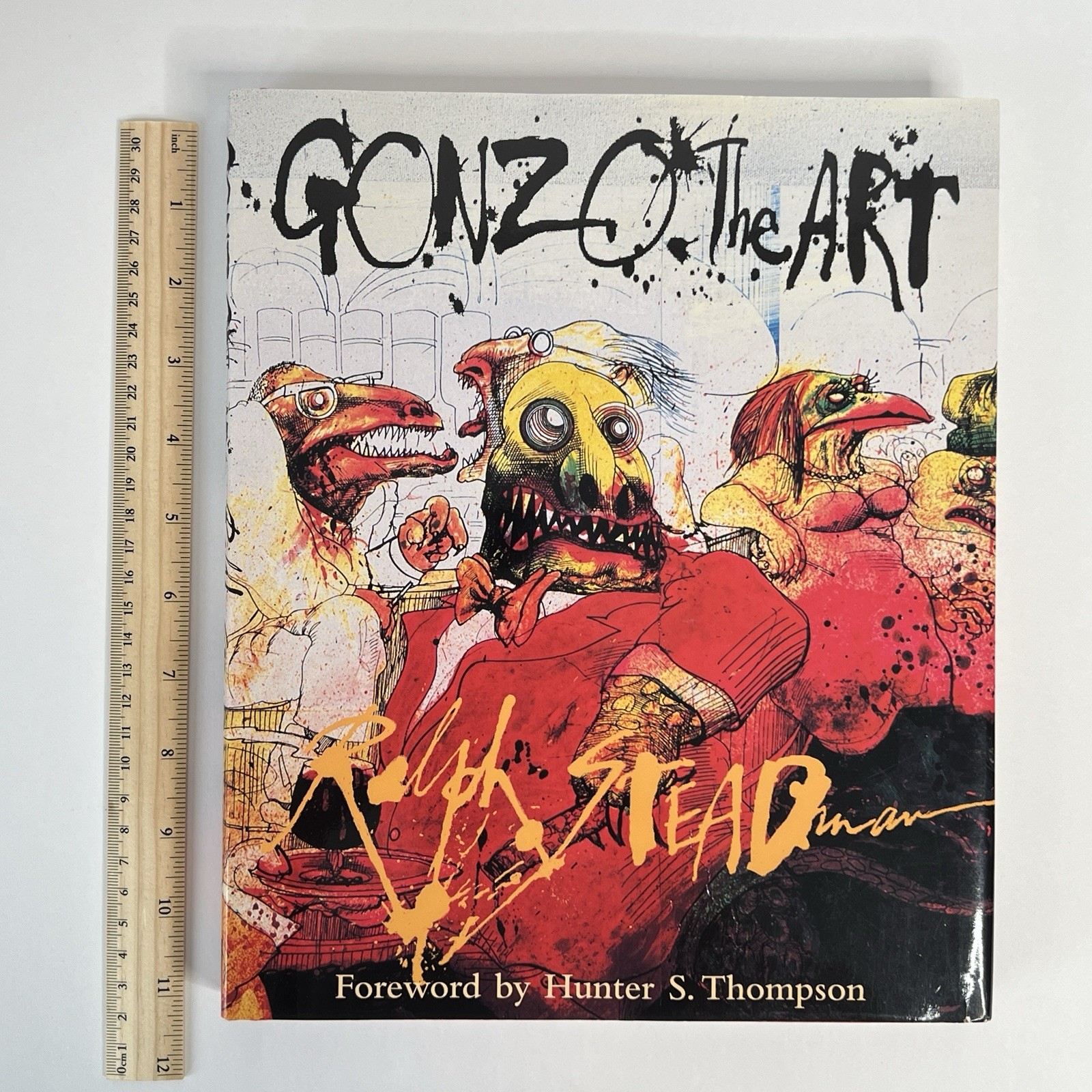 Gonzo The Art Ralph Steadman Hunter S Thompson 1st US Edition 1998 Hardcover Vtg