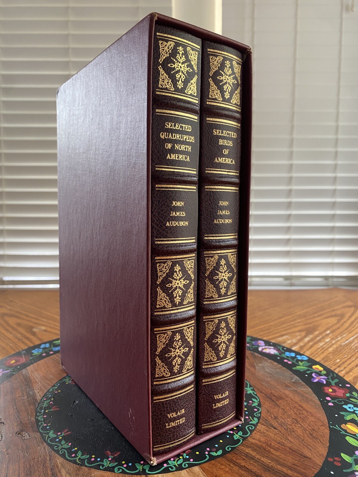 AUDUBON Birds of America + Quadrupeds of North America LEATHER Limited Edition