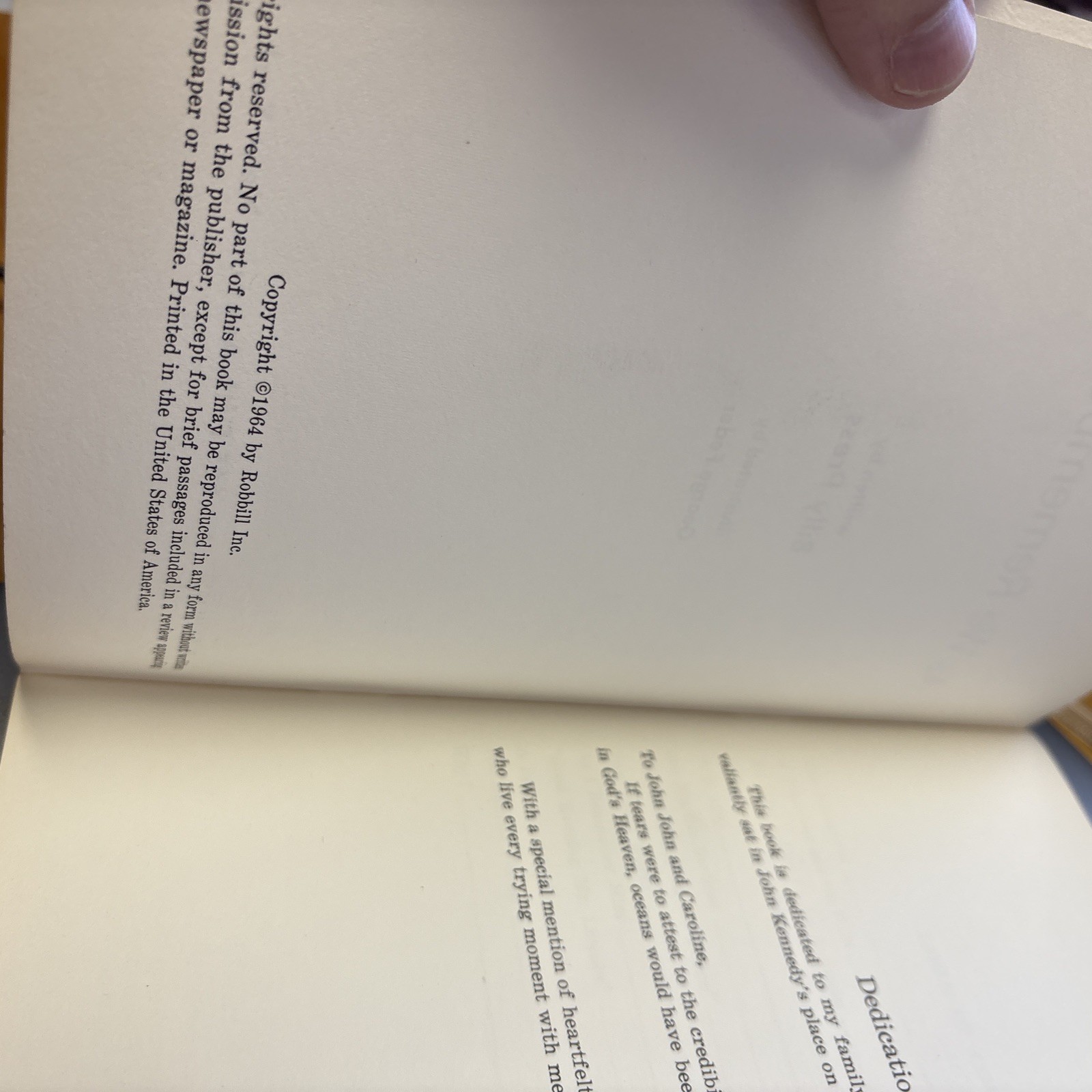 1964 1st Edition JFK „As We Remember Him“ by Billy Press John F Kennedy Robbill