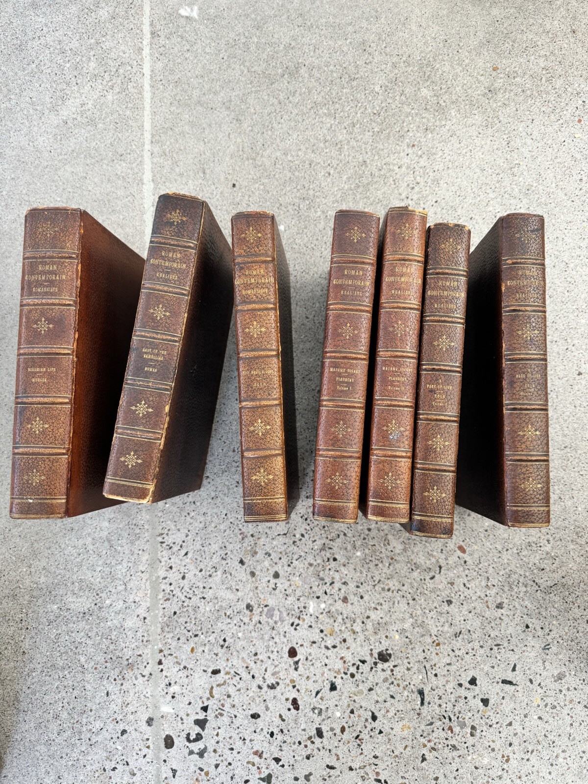 Set Of ROMAN CONTEMPORAIN Limited No. Ed Illustrated 7 Books with MADAME BOVARY