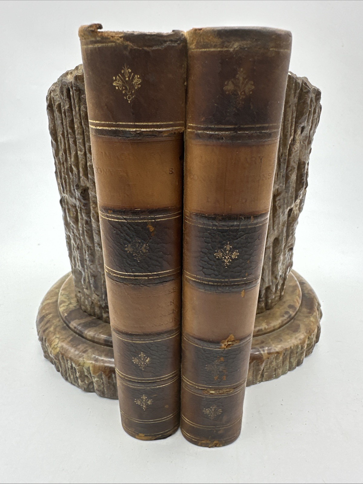 Imaginary Conversations Landor 1877 2 Vol Leather Set (N206)