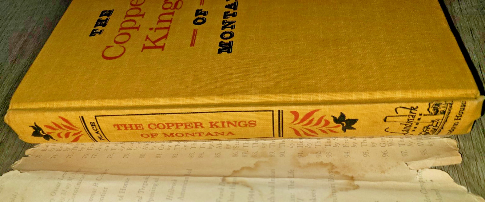Vtg HC book, The Copper Kings of Montana by Marian T. Place, 1961