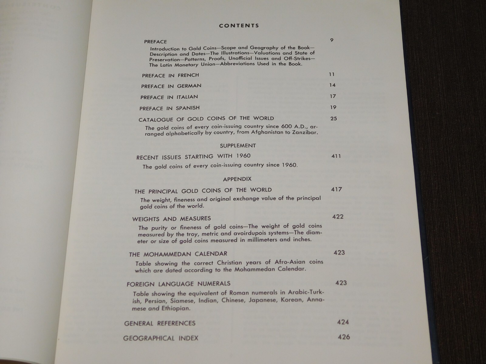 VINTAGE 1971 GOLD COINS OF THE WORLD BOOK THIRD EDITION by ROBERT FRIEDBERG