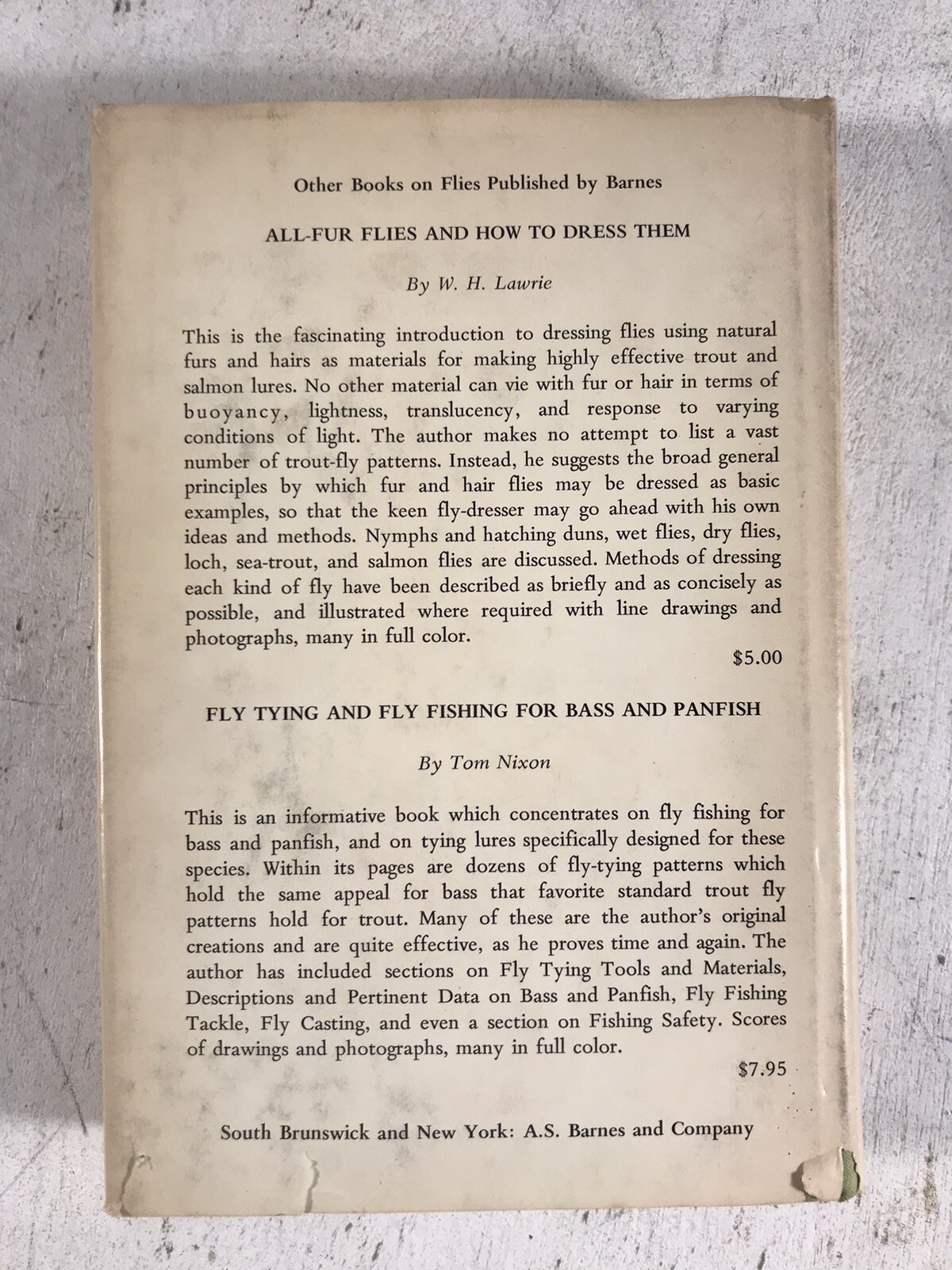 English Trout Flies A Reference Book by W.H. Lawrie Fly Fishing Outdoor Sports