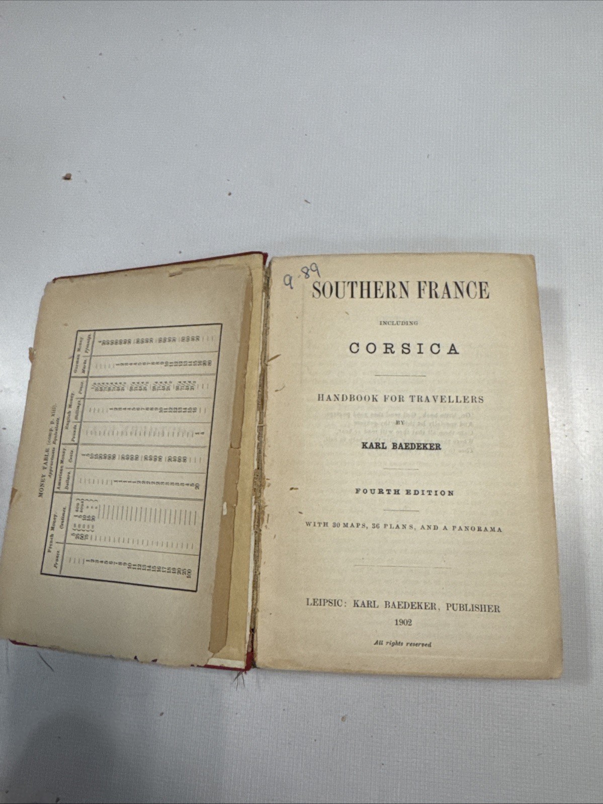 Lot of 11 Vintage Baedeker Travel Guides (1894 – 1913)