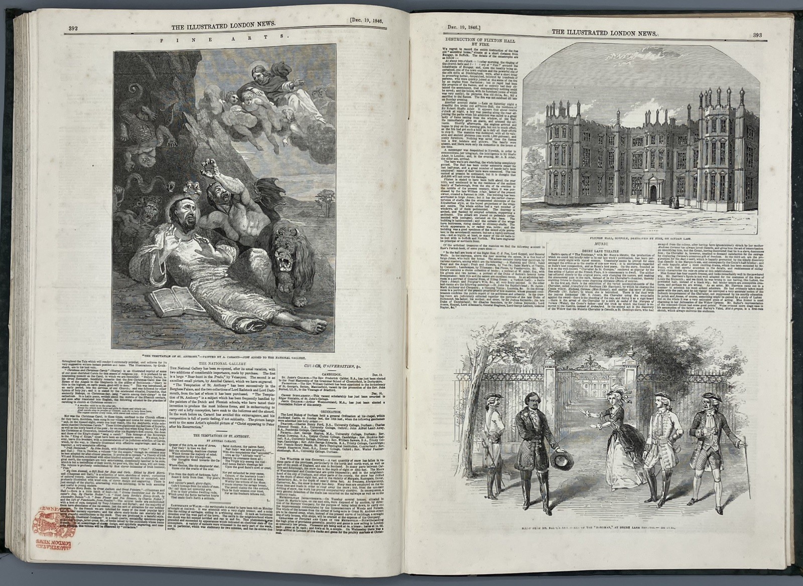The Illustrated London News 1846 Vol 9 Jul-Dec Kaffir War Wellington Statue