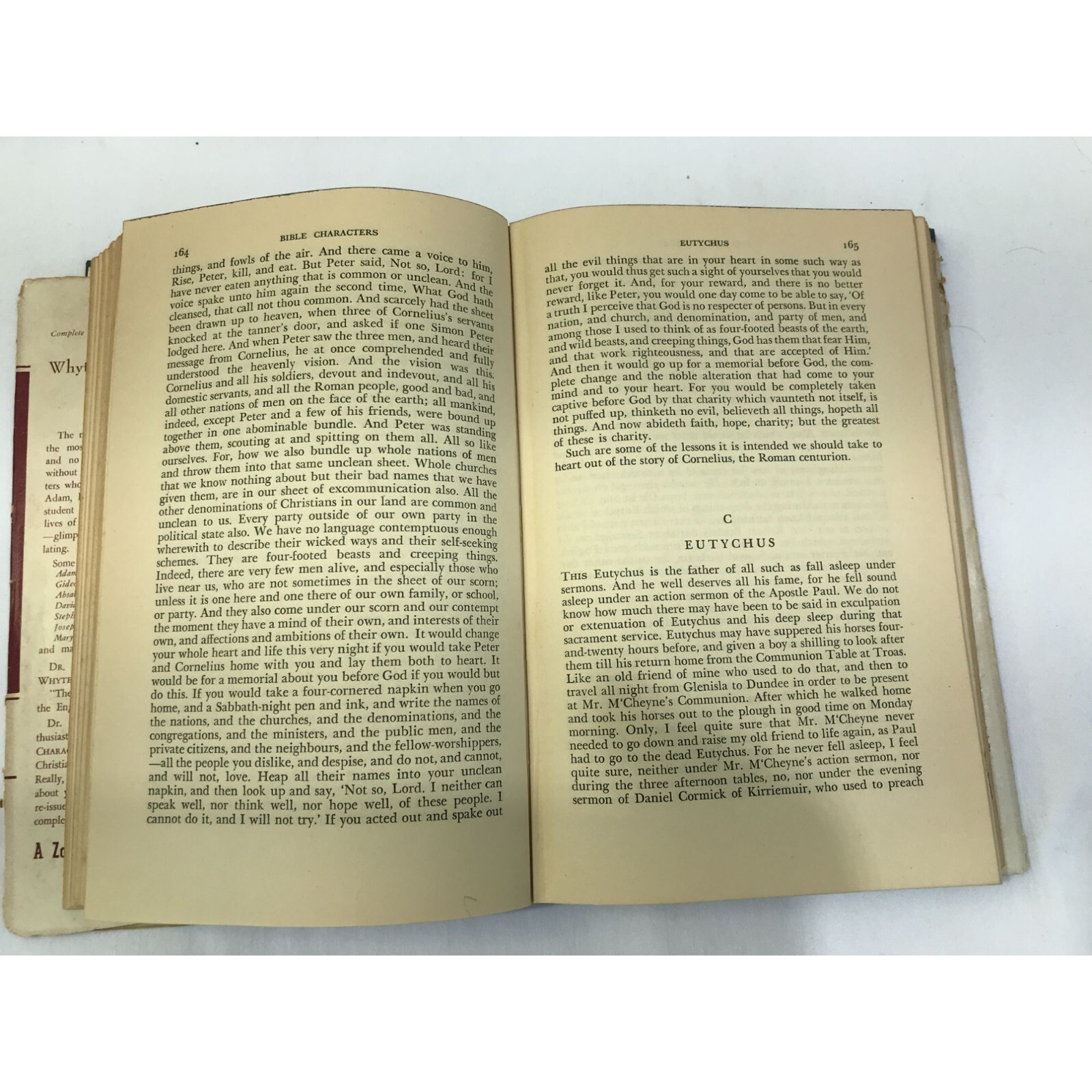 Whyte’s Bible Characters Volume 2, hardcover 1950s Bible reference book, Zonder