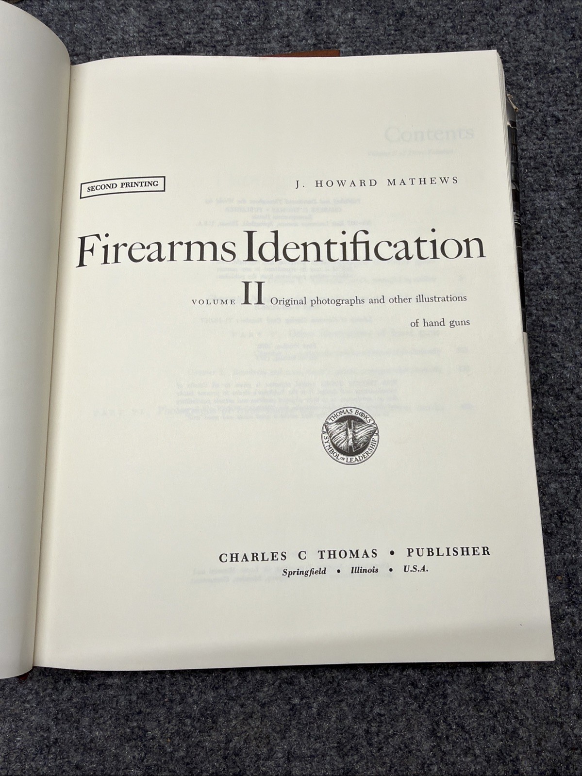 Firearms Identification J Howard Mathews Vol 1-3 Hardcover Books Complete Set