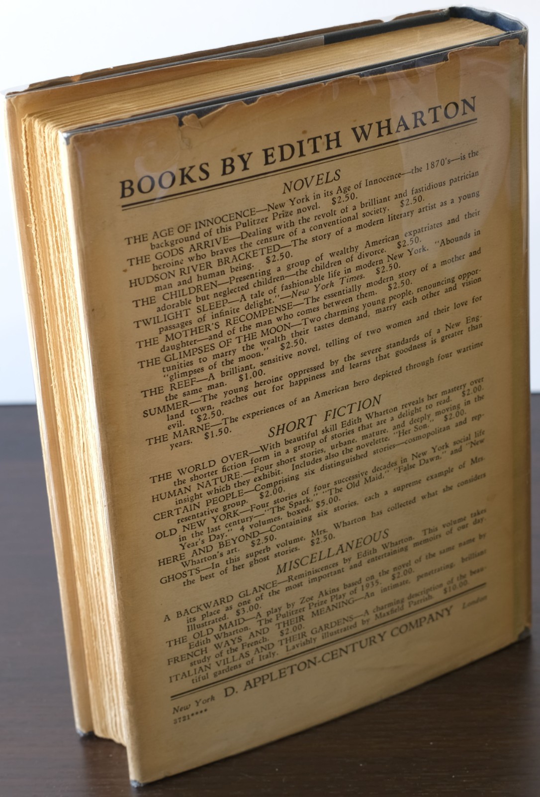 1937 Edith Wharton Ghosts FIRST EDITION RARE DUST JACKET hardcover supernatural