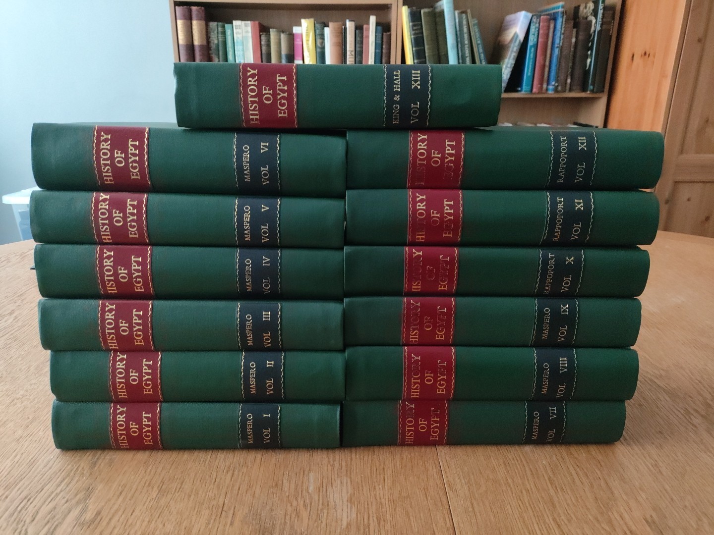 A History Of Egypt Maspero, Rappoport, King & Hall 13 Vols Hardback Collection