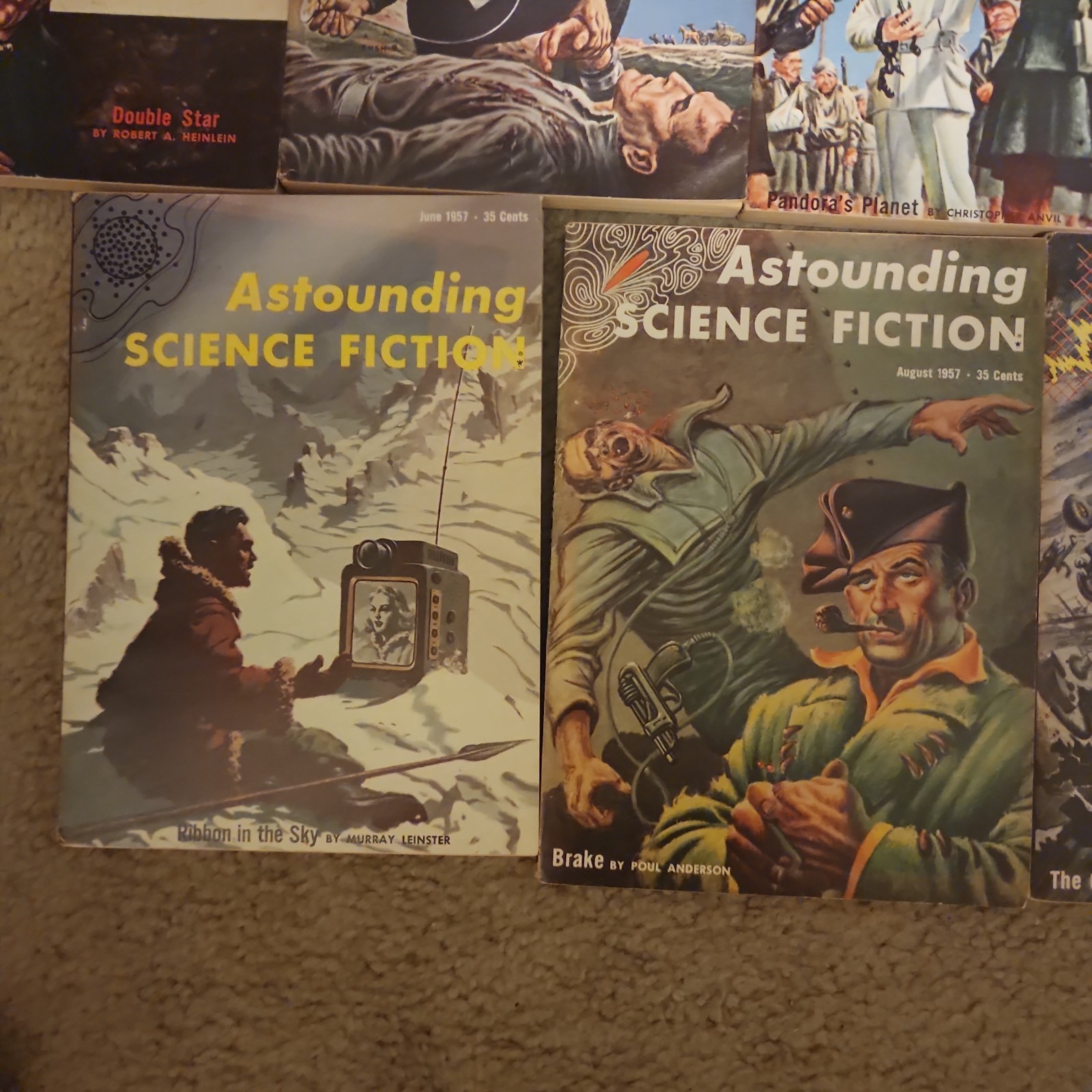 Lot of 22 1950s Astounding Science Fiction Pulp Magazines 1949-1958