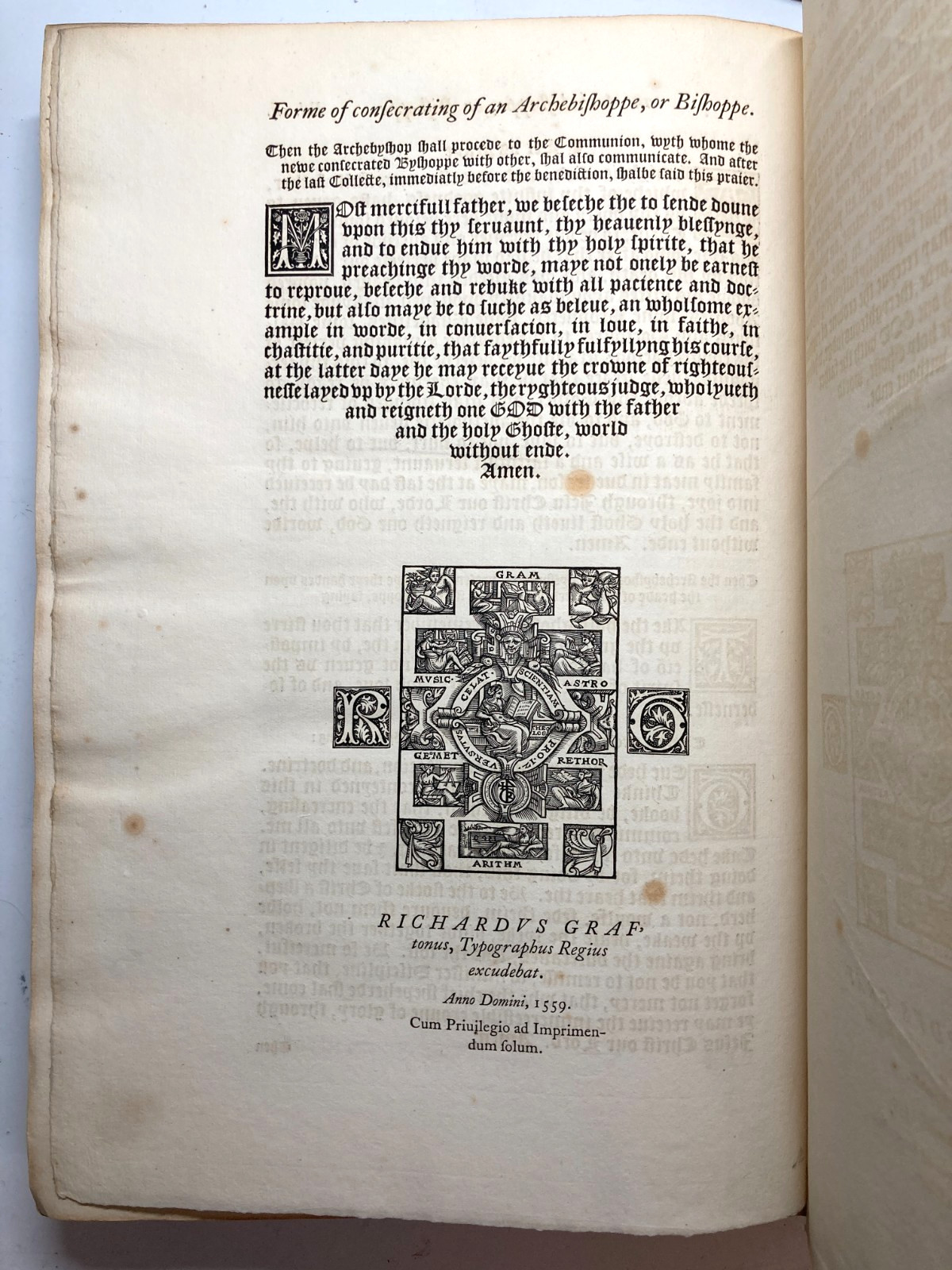 1844 Pickering Chiswick Press Folio Book of Common Prayer 1559 Elizabeth Vellum