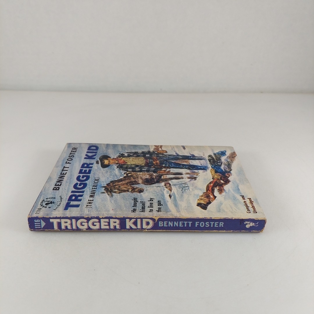 Trigger Kid (The Maverick) Bennett Foster 1953 Bantam Books 3rd Print Paperback