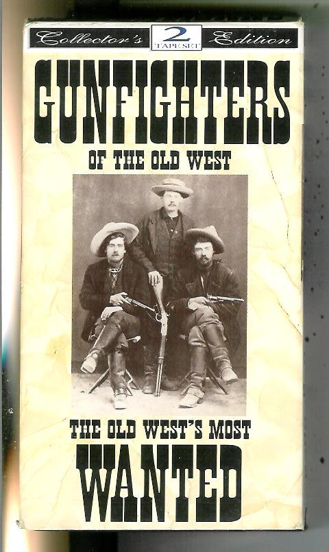 GUNFIGHTERS OF THE OLD WEST, true wild West on 2 VHS Video cassette tapes