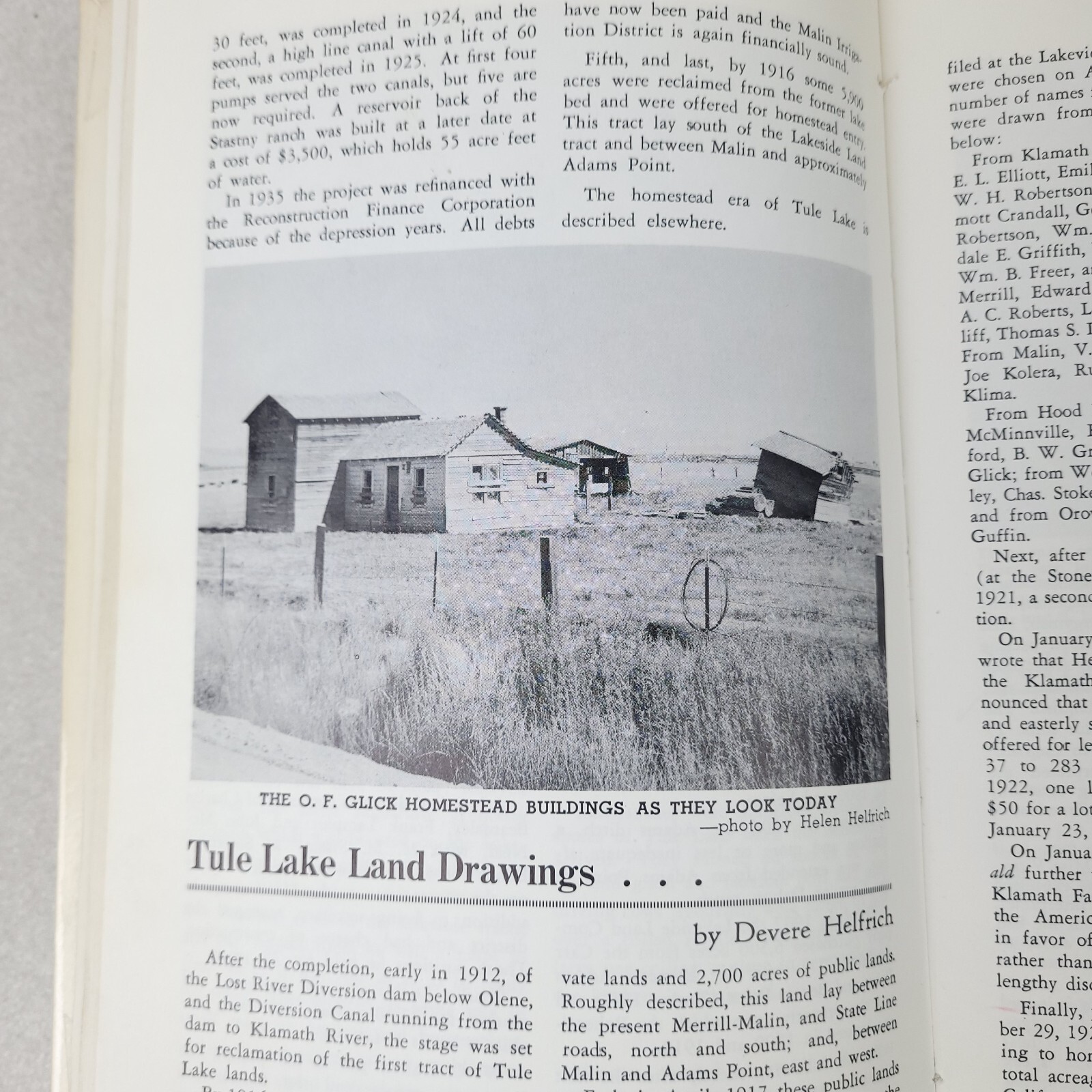 Klamath Echoes Vols 1966, 1970, 1972 & 1976 – Klamath County History