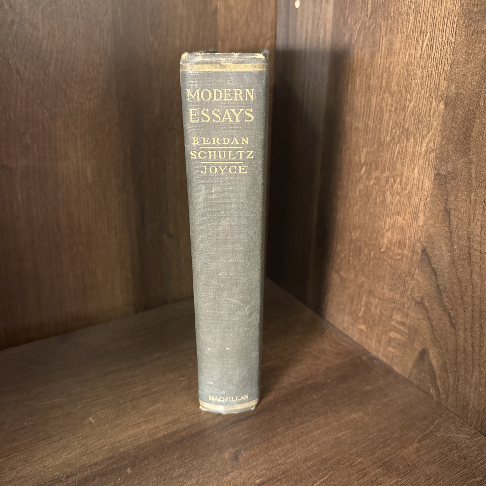 Vintage “Modern Essays” Macmillan 1916 Berdan, Schultz, Joyce | New York Retro