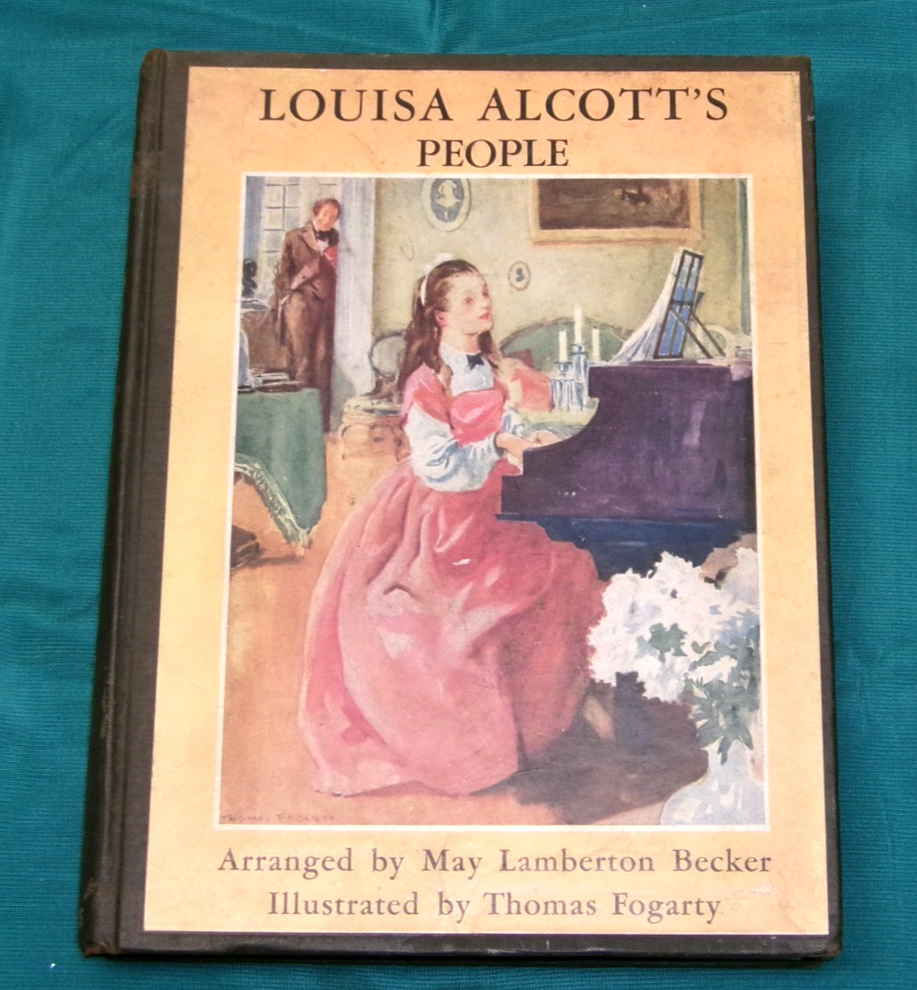 Vintage 1936 LOUISA ALCOTT’S PEOPLE by May Lamberton Becker, Illustrated HC