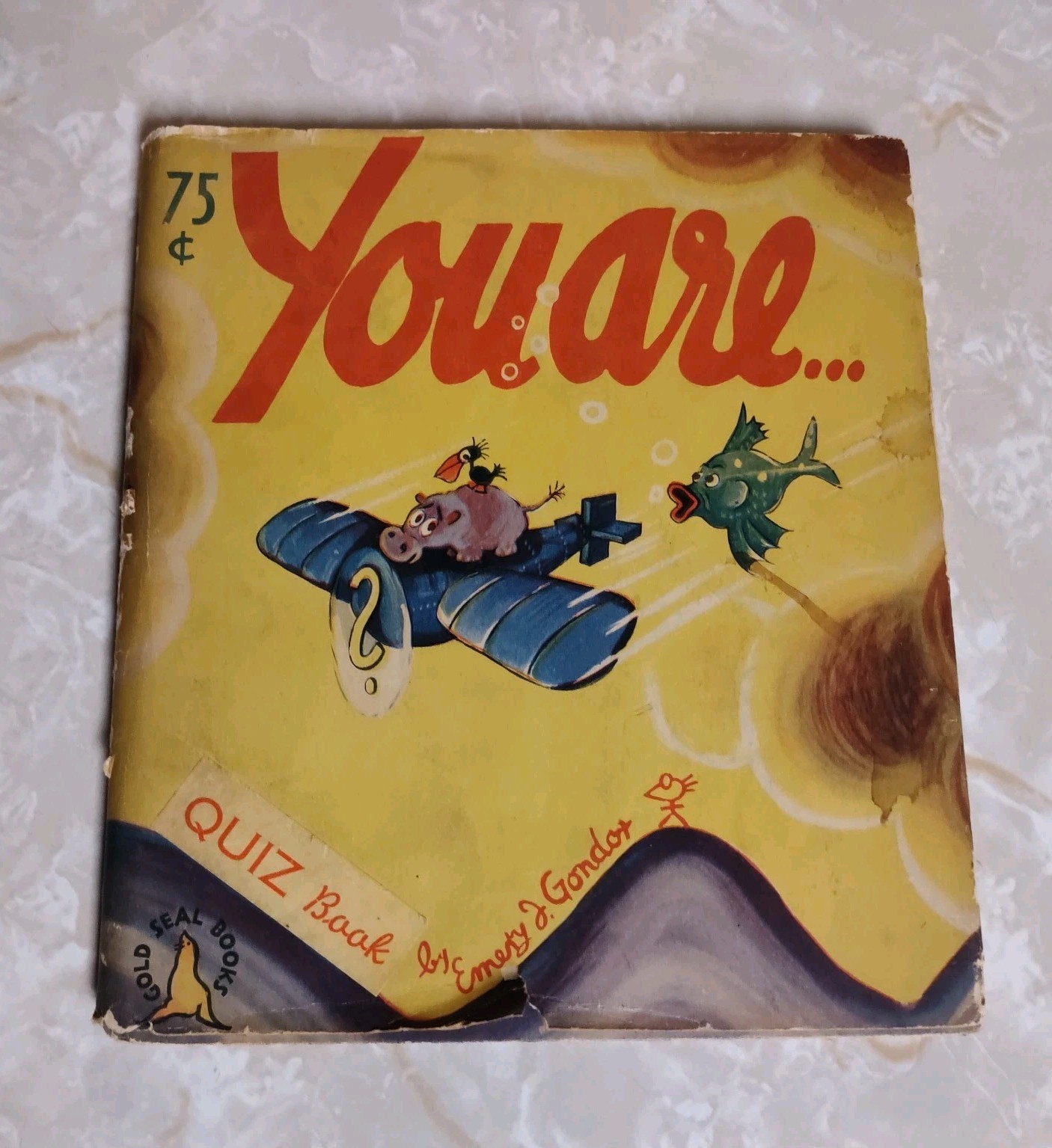 Rare Puzzle book for Children 8 to 80 You Are by Emery Gondor 1937 With Answers