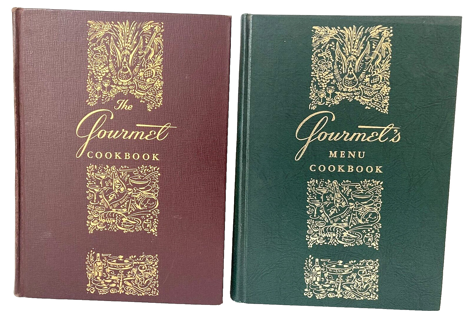 Vintage SET GOURMET COOKBOOK 1950 4th PRINT OCT 1952/GOURMET’S MENU COOKBK 1963