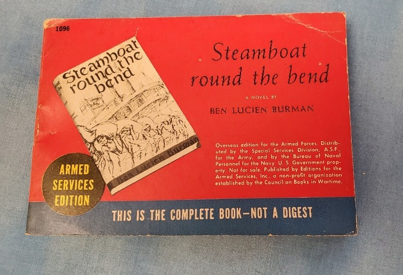 Armed Services Edition Steamboat Round the bend 1096 Very Good