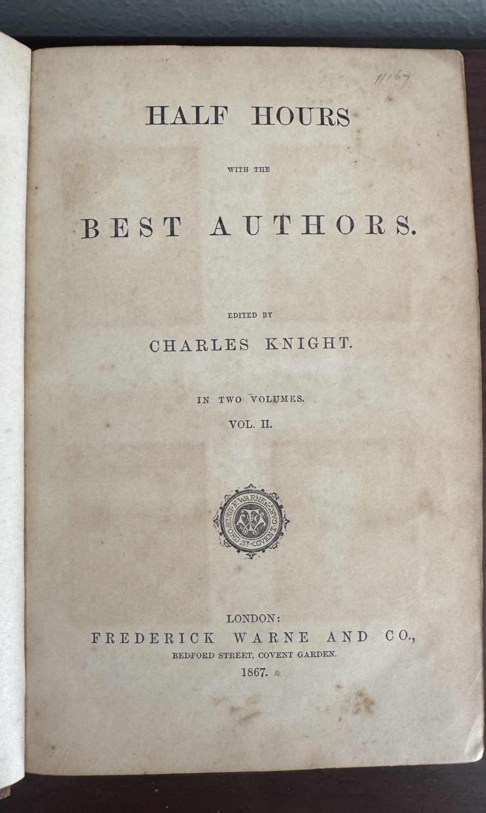 Antique Victorian Leather Bound Books Set of 3 | 1867 & 1891 | Charles Knight