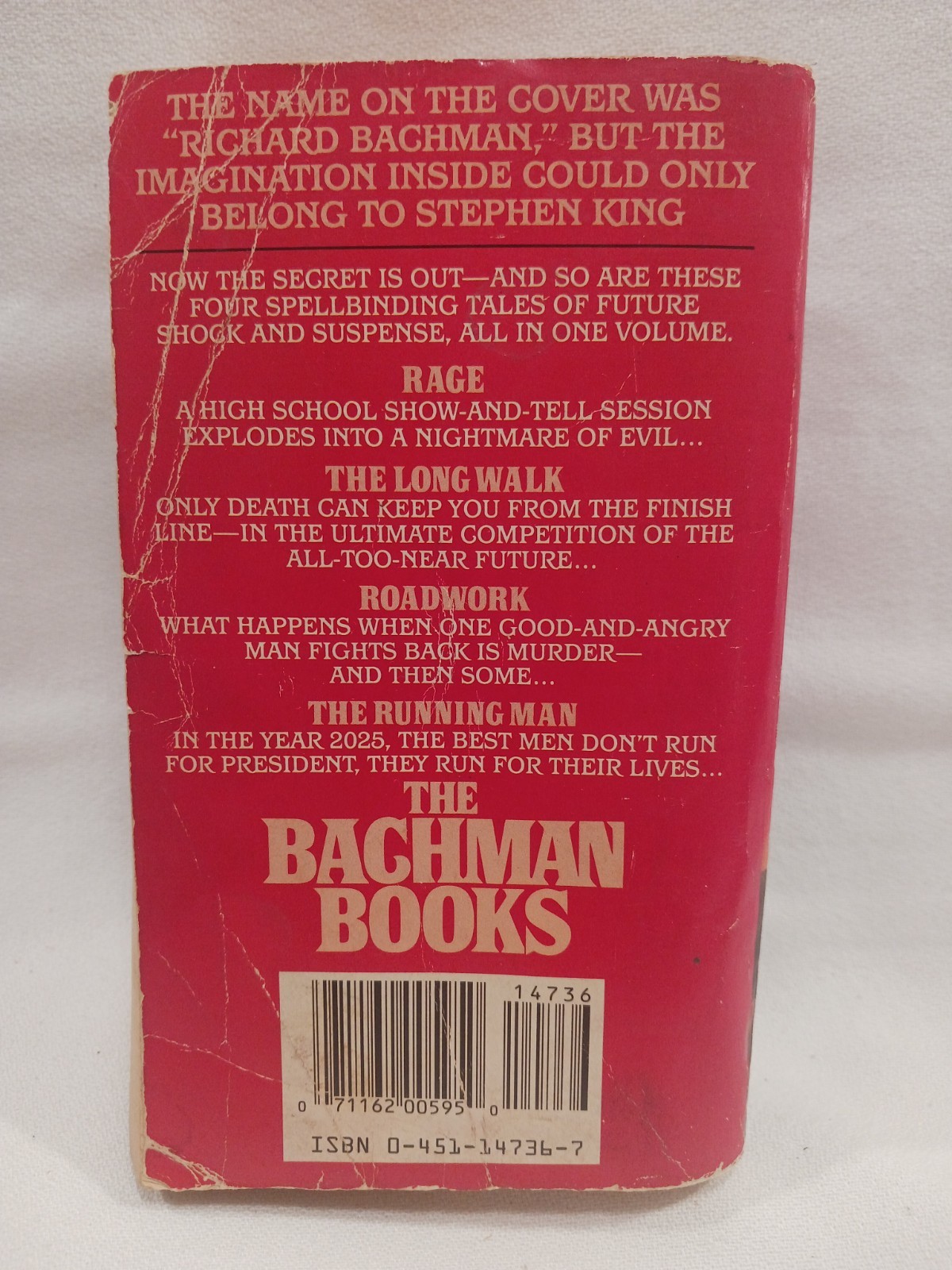 The Bachman Books Stephen King 1986 PB First 1st Printing Long Walk Rage Horror