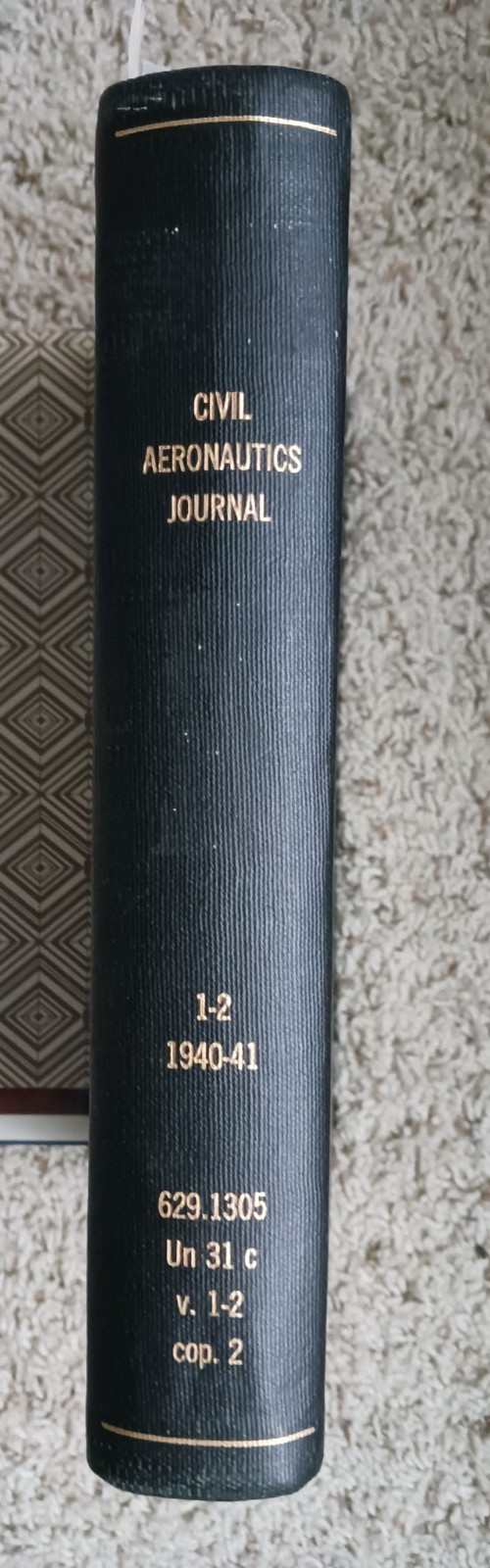 Civil Aeronautics Journal 1940-41 EX-LIBRARY bound volume/airplane/aviation